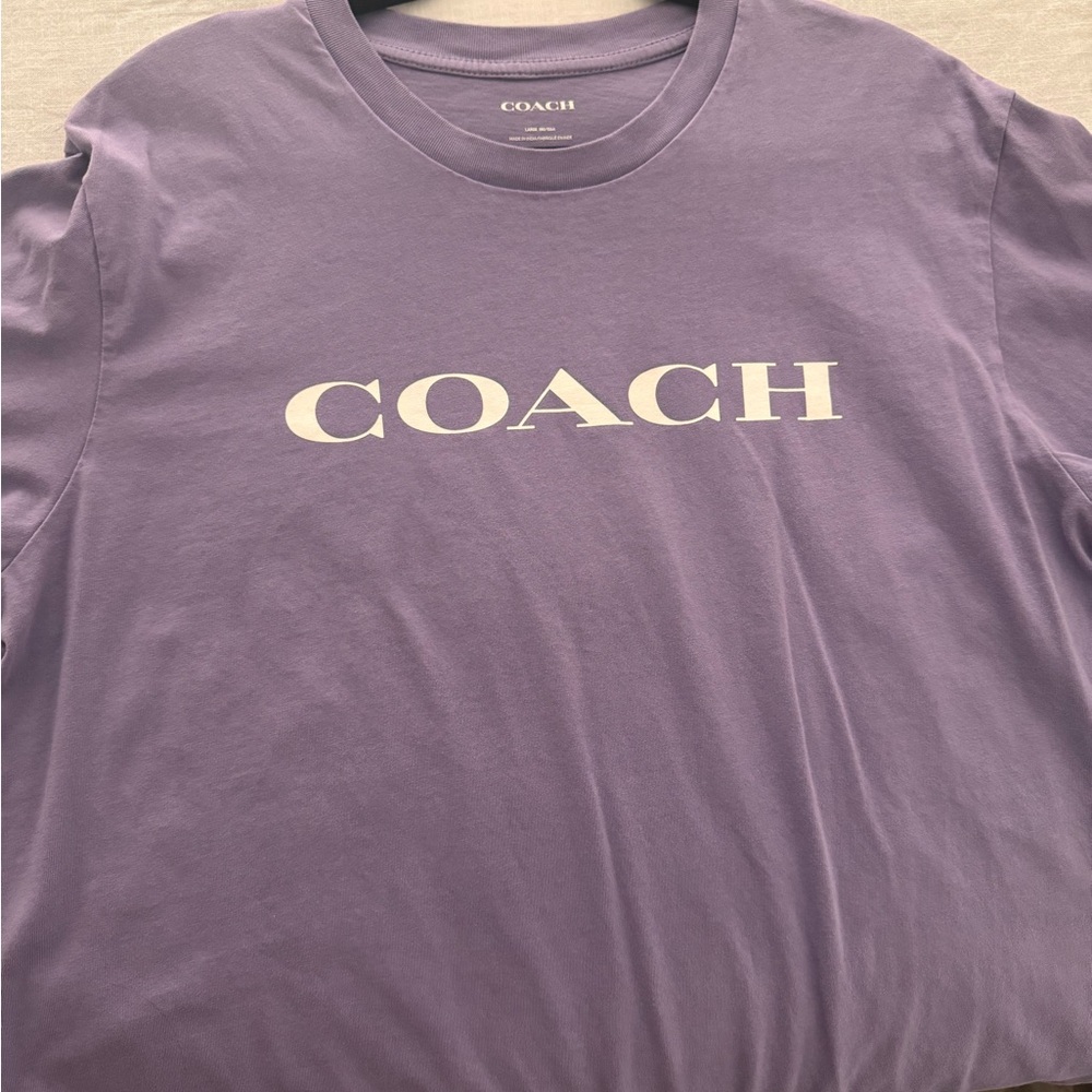 Coach Purple Short Sleeve Tee